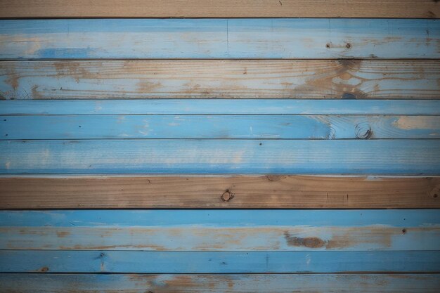 houten planken en blauwe achtergrond