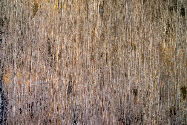 Houten planken schilderden de achtergrond van de tafel.