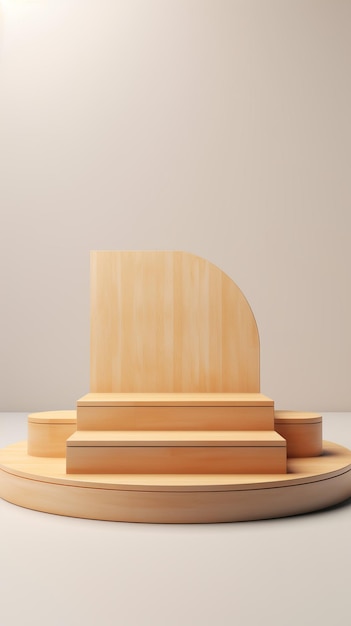 Houten podiumpodiummodel