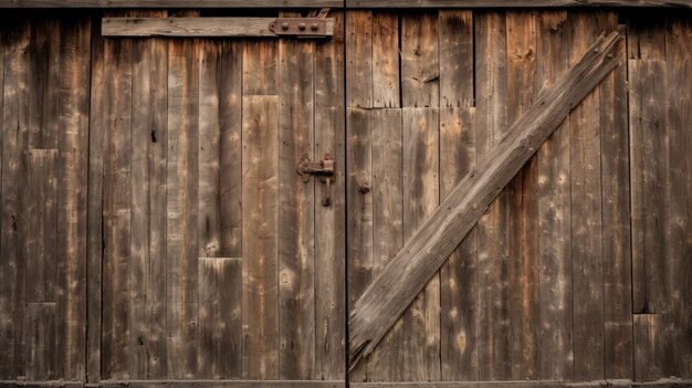 Foto houten schuurdeur