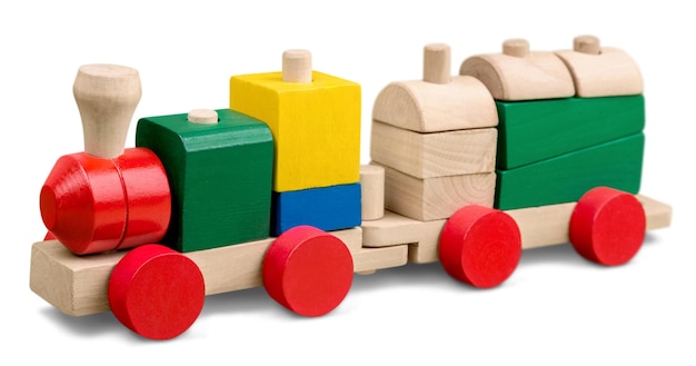 Houten speelgoedtrein