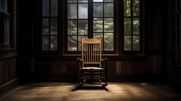 Houten stoelen in het huis Fotografie