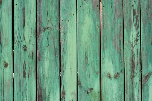 Houten textuur van uitstekend blauw en turkoois geschilderd