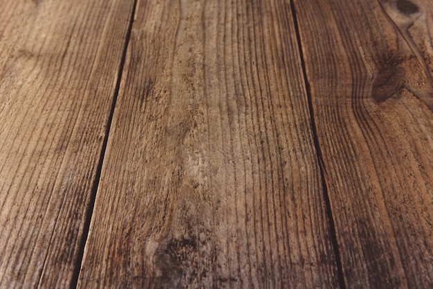 Houten textuurmuur. Bruine houtstructuur, oude houtstructuur voor het toevoegen van tekst of werkontwerp voor achtergrondproduct. bovenaanzicht - houten voedseltafel