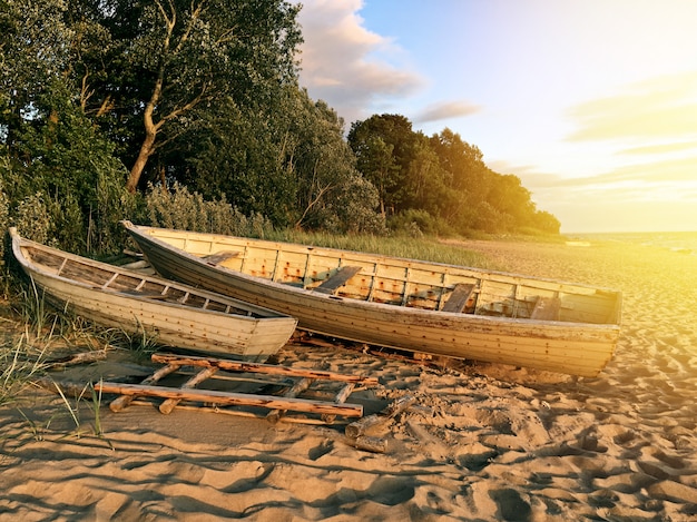 Houten vissersboten