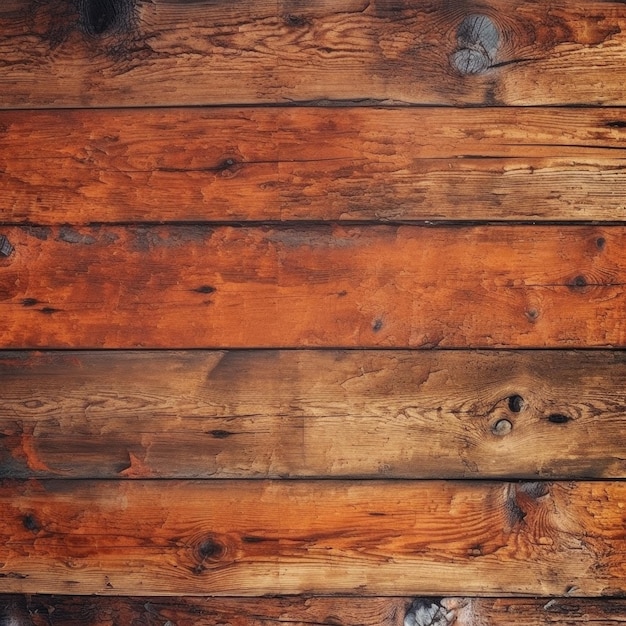 Houten vloer in rustieke houtnerfstructuur Generatieve AI