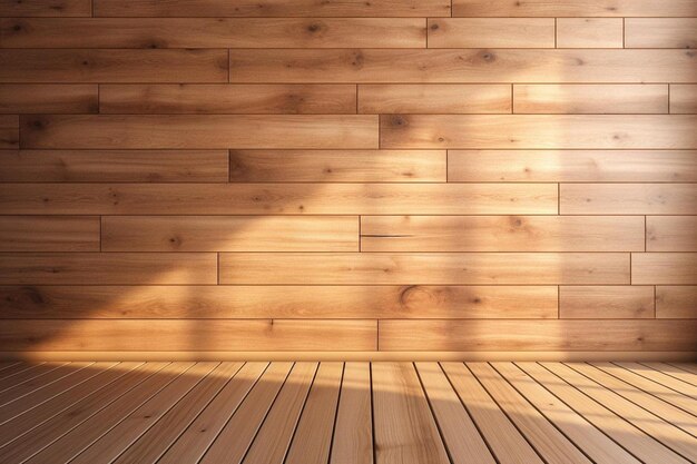 houten wand met een houten vloer en een houten vloer