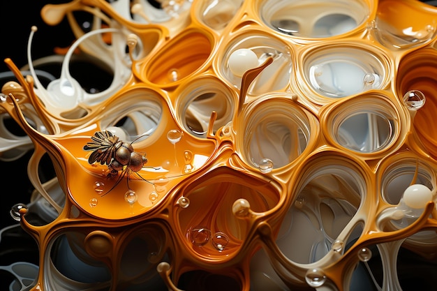 How to Make Honey Art and Design in Photographic Style