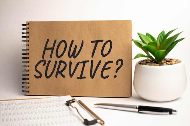 How to survive paper notepad on office work place