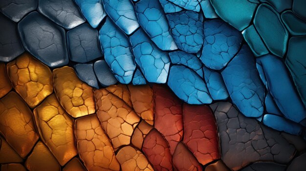 Premium AI Image  HQ photo of 3d colorful dragon scale texture perfect for  wallpaper