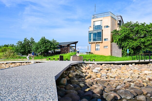 Hsinchu-stad Taiwan AUG 24 2023 Siangshan Wetland Ecologisch Museum in Hsinchu City Taiwan