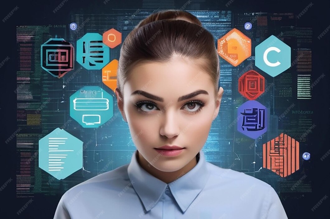 HTML and CSS Collage Concept with Person Programming and API ...