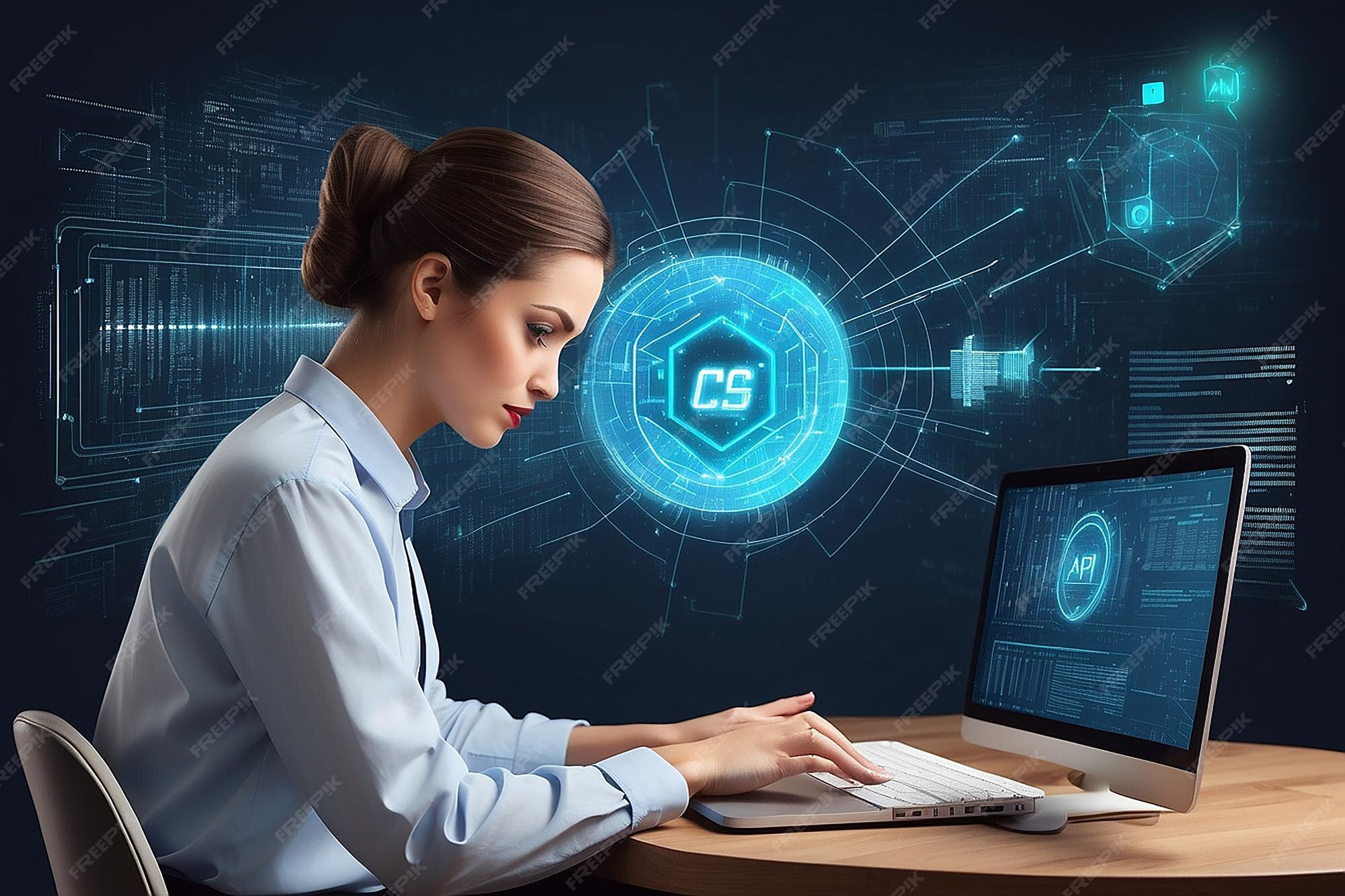 HTML and CSS Collage Concept with Person Programming and API ...