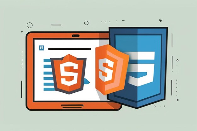 HTML 및 CSS 일러스트레이션