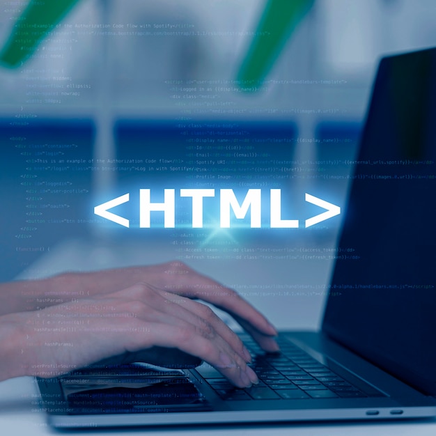 Html-systeem voor websiteconcept