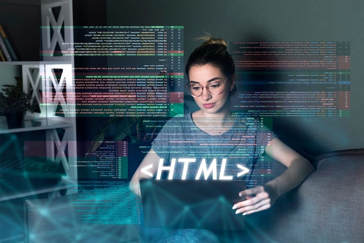 Photo html system for website concept