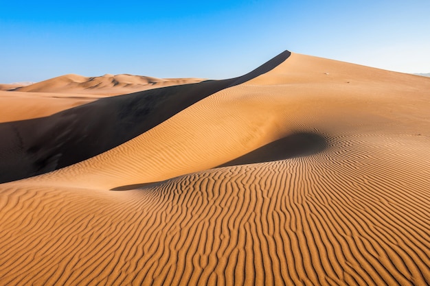 페루에서 Huacachina 사막 언덕