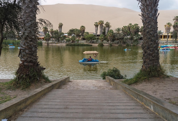 Huacachina 라군 ica 페루