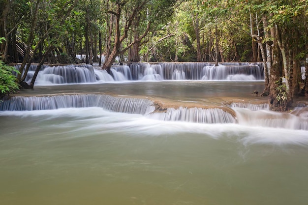 Huai Mae Khamin waterfall Kanchanaburi Thailand
