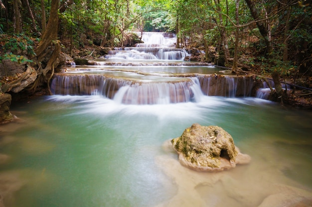 Huai-Mae-Khamin Waterfall Kanchanaburi