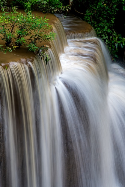 Huai Mae Khamin Waterfall in Thailand