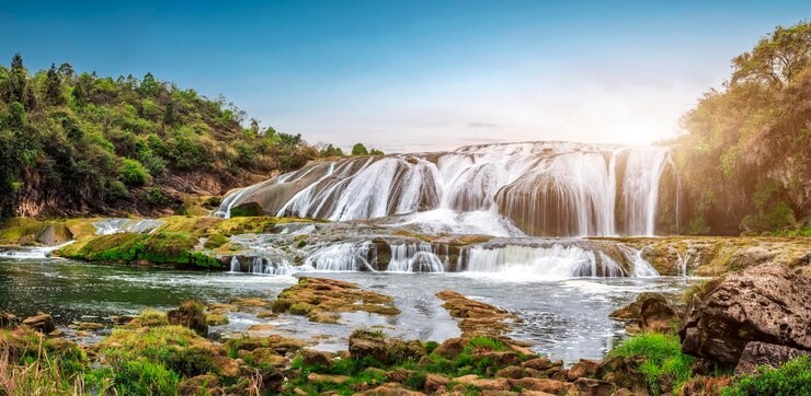 Photo huangguoshu waterfall in guizhou province china