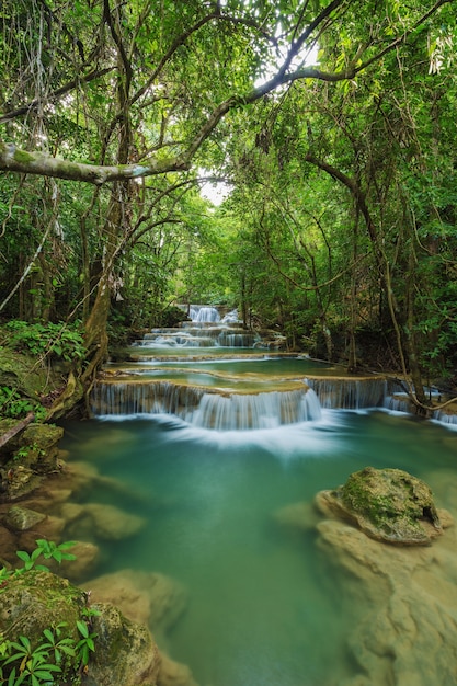 Huay Mae Kamin-waterval, Thailand