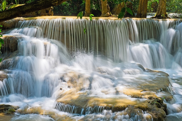 Huay Mae Khaminの滝