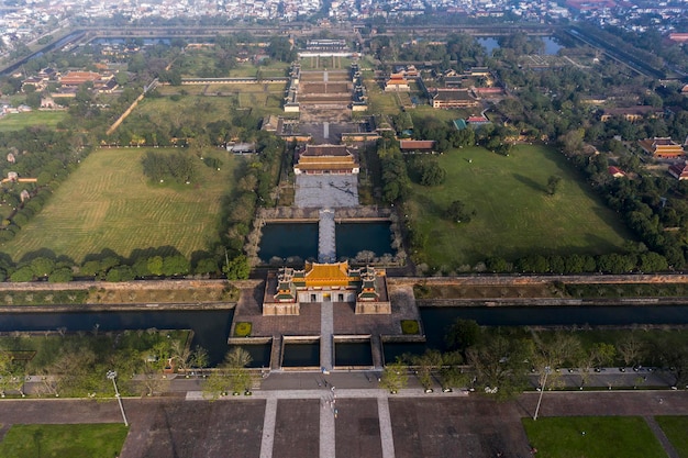 Photo hue ancient capital seen from above