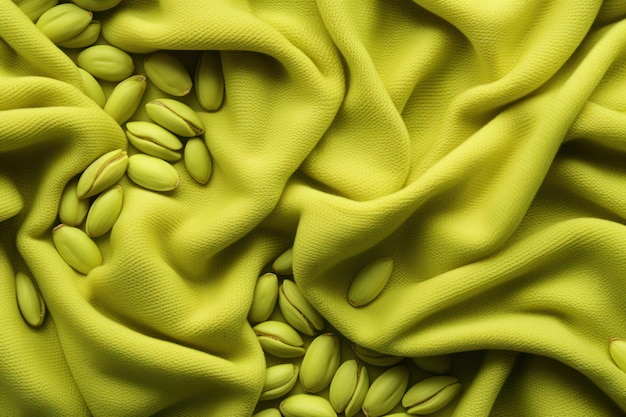 Foto la tonalità di un tessuto a maglia naturalmente vivido è verde pistacchio generative ai