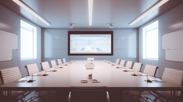 Huge conference room with comfortable decoration