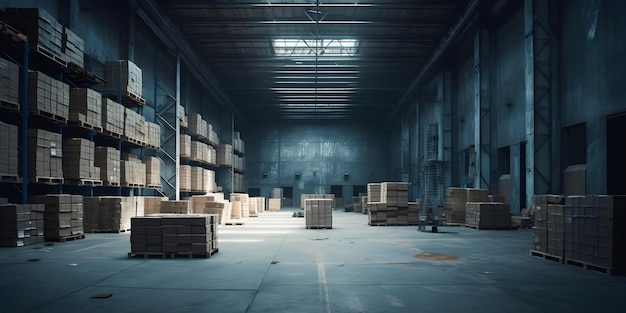 Huge distribution warehouse