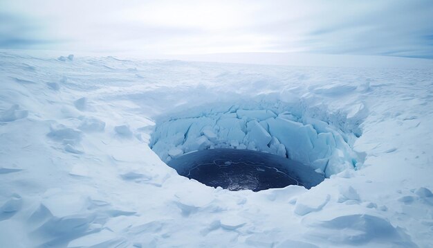 Huge hole in the antarcitcan ice