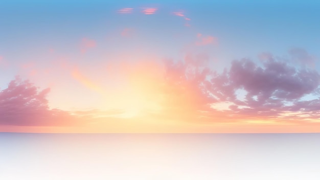 Huge size Panoramic view of Sunset Sunrise Sundown Sky with colorful