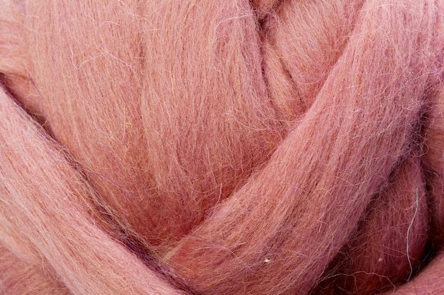 Huge yarn threads, close up