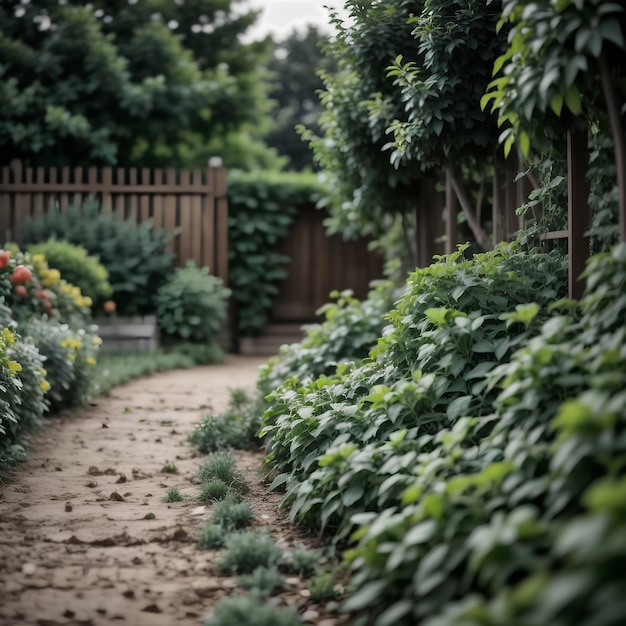 Foto huis achtertuin tuin