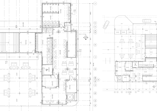 huis architectonisch project schets 3d illustratie