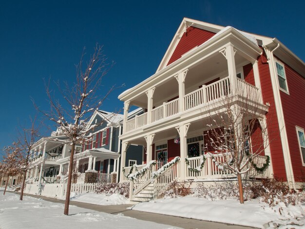 Huis ingericht voor wintervakanties.