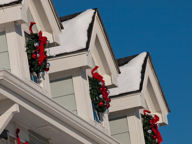 Huis ingericht voor wintervakanties.