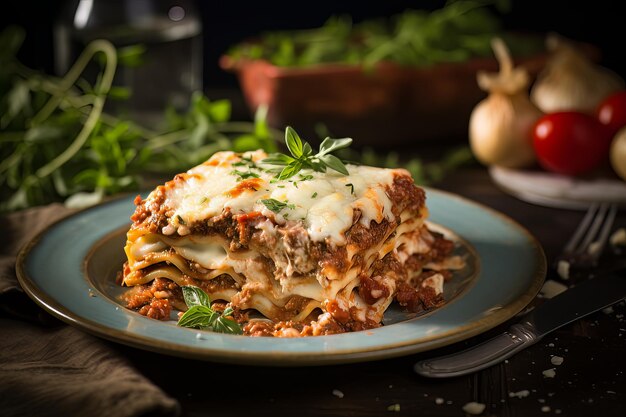 Huiselijk Italiaans lasagnediner