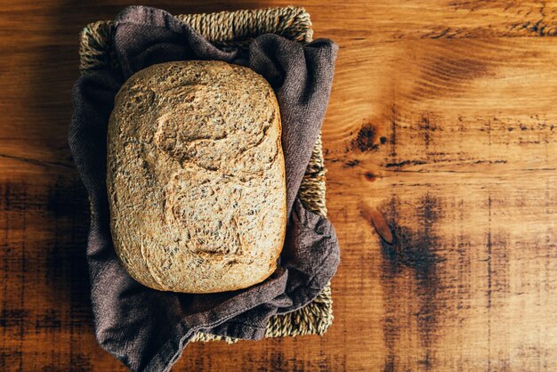 Foto huisgemaakt volkorenbrood