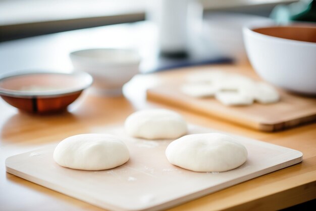 Huisgemaakte bao-broodjes met deeg