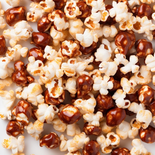 Huisgemaakte boterige popcorn met zout