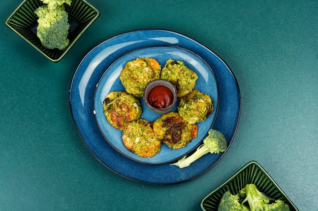 Foto huisgemaakte broccoliekotlets