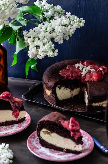 Huisgemaakte chocoladekoekjes brownie