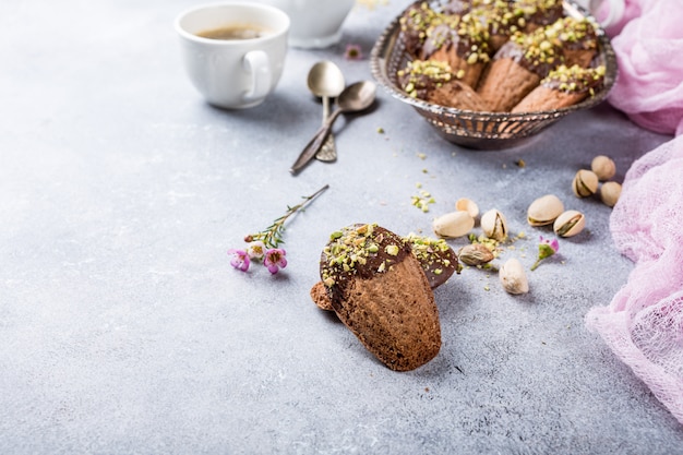 Huisgemaakte chocoladekoekjes madeleine