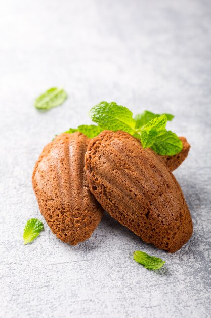 Huisgemaakte chocoladekoekjes Madeleine