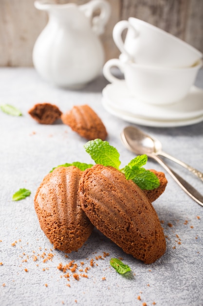 Huisgemaakte chocoladekoekjes Madeleine