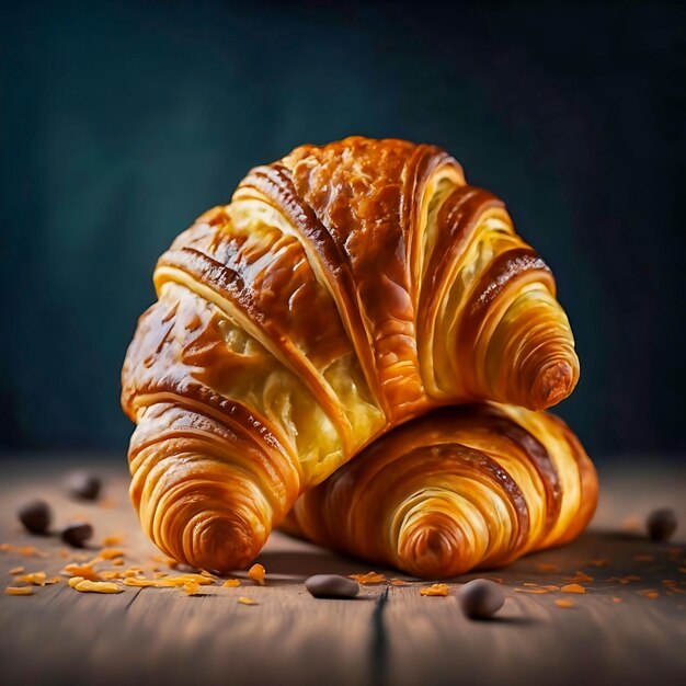 Foto huisgemaakte croissant