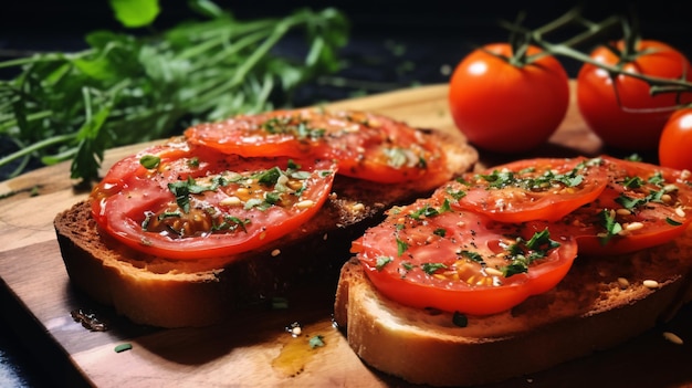 Huisgemaakte pan con tomate tomatentoast